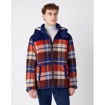 Wrangler pánská bunda The Check Pop over Puce Brown