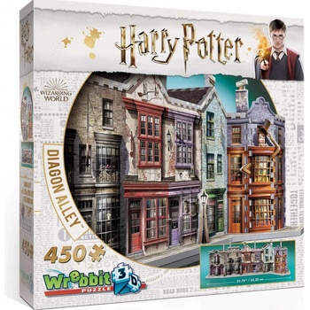 Wrebbit 3D puzzle Harry Potter Příčná ulice 450 ks