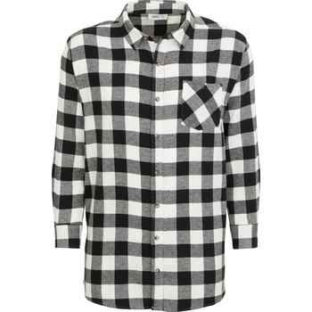 X•MAIL 412 pánská košile flanelová černobílá