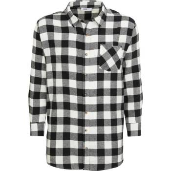 X•MAIL 412 pánská košile flanelová černobílá