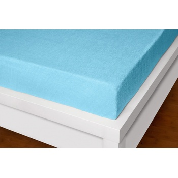 Xhouse Prostěradlo froté azurové 165g/m2 90x200