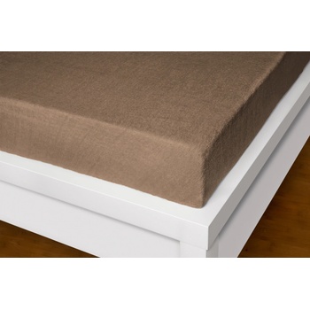 Xhouse Prostěradlo froté hnědé Exclusive 190g/m2 90x200