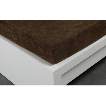 Xhouse Prostěradlo froté tmavě hnědé Exclusive 190g/m2 90x200