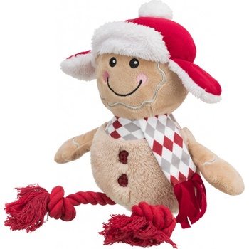 Xmas GINGERBREAD perníček se zvukem plyš bavlna 34 cm