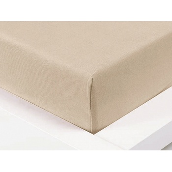 Xpose jersey prostěradlo Exclusive Bílá káva 80x160