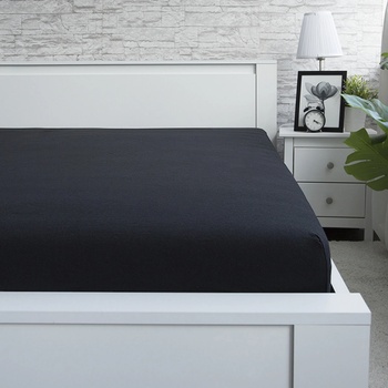 XPOSE Jersey prostěradlo Exclusive černé 140x200