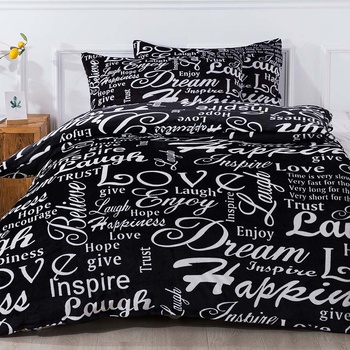 Xpose povlečení mikroplyš DORA černé 200x220 70x90