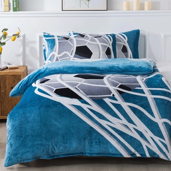 Xpose povlečení mikroplyš fotbal modré 140x200 70x90