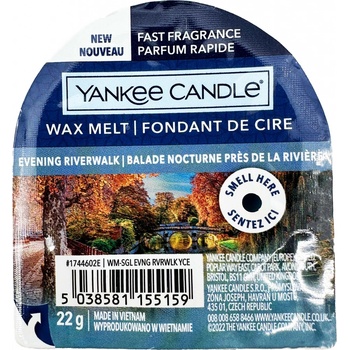 Yankee Candle Evening Riverwalk vonný vosk do aromalampy 22 g