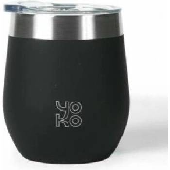 Yoko Design nerezový hrnek na kávu Noir 250 ml