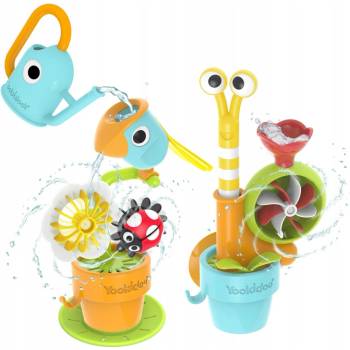 Yookidoo Hračka do koupele Šnek a květina v zahradě