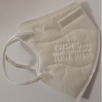 YWSH dětský respirátor FFP2 Bílý 10 ks