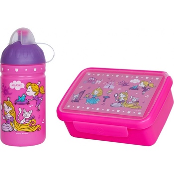 Zdravá Lahev Zdravá sváča svačinový box a lahev Svět princezen