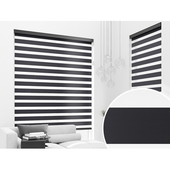 Zebra-shop Den a noc Maxi Chic Černá DN 6008 240 x 185 stříbrná vpravo