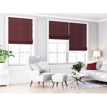 Zebra-shop římská roleta OP1884 BORDÓ 150 x 170 CM vpravo