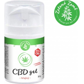 Zelená Země CBD hřejivý gel 50 g