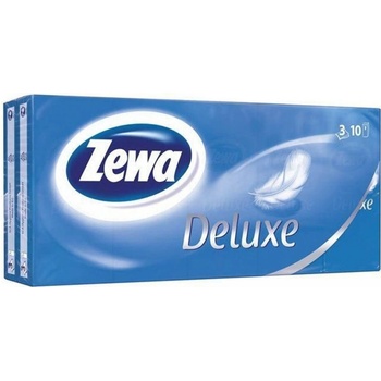 Zewa Deluxe Standard papírové kapesníčky 3-vrstvé 10 ks