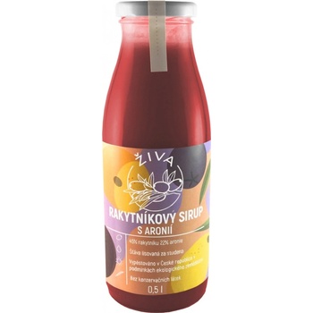 ŽIVA rakytník Rakytníkový sirup s aronií 0,5 l