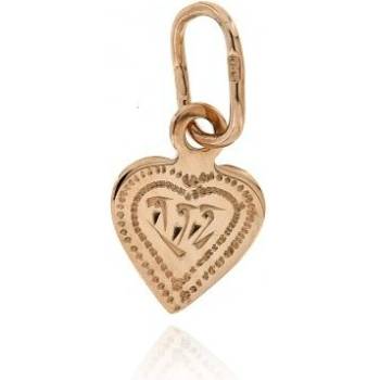 Zlatnictví U Kostela Zlatý přívěsek srdce s ozdobnou rytinou 646r