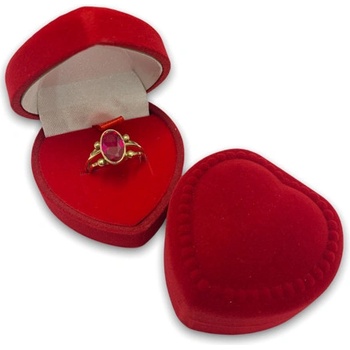 Zlatnictví Zlatíčko Krabička malá srdíčko malé červené 18502-12