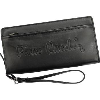 Značková černá peněženka s kapsou na mobil GDPN398