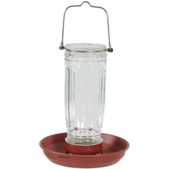 Zolux Krmítko venkovní GLASS sklo červená
