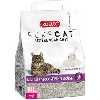 Zolux Podestýlka PURECAT mineral light clumping 10 l
