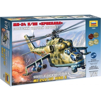 Zvezda Model Kit Mil Mi 24V VPHind E 7293 1:72