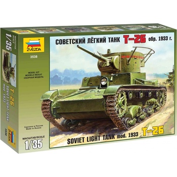 Zvezda slepovací model Soviet Light Tank mod. 1933 T-26 1:35