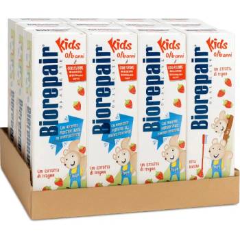 Biorepair dětská s příchutí jahod 0-6 let 12 x 50 ml