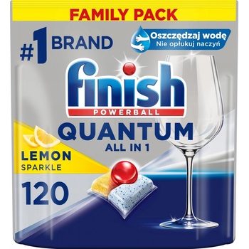 Finish Quantum All in 1 kapsle do myčky nádobí Lemon Sparkle 120 ks
