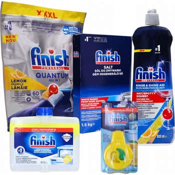 Finish Quantum All in 1 kapsle do myčky nádobí Lemon Sparkle 60 ks 624g