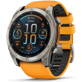 Garmin Fenix 8 AMOLED 51mm Sapphire Titanium Graphite/Orange 010-02905-11