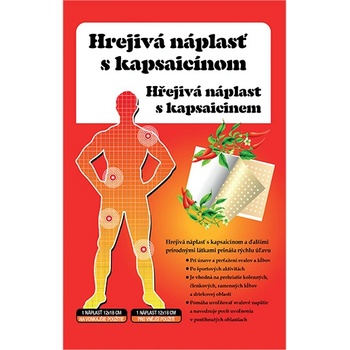 Green idea hřejivá náplast s kapsaicinem 12 x 18 cm