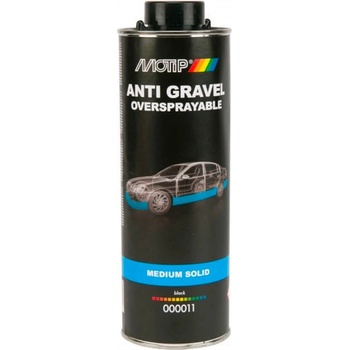 Motip Ochranný nástřik přelakovatelný černý 1 l