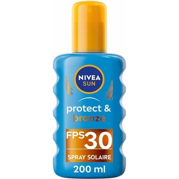 Nivea Sun Protect & Bronze olej na opalování spray podporující zhnědnutí SPF30 200 ml