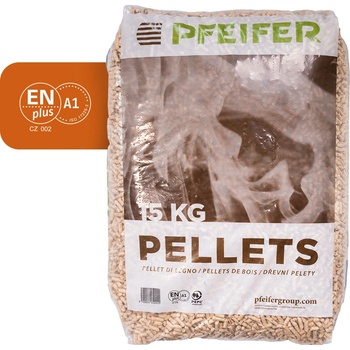Pfeifer Holz Dřevěné pelety ENplus A1 sáček 1050 Kg