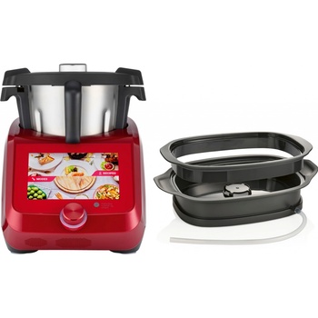 SilverCrest Monsieur Cuisine Smart SKMS 1200 B2 s parním odšťavňovačem SDMC 4 A1 (červená)