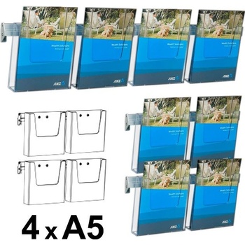 A-Z Reklama CZ Cocktail Brochure Wall držák na letáky set 4 x A5