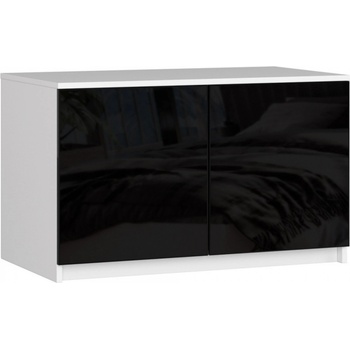 Ak furniture Star 90 cm bílý / černý lesk