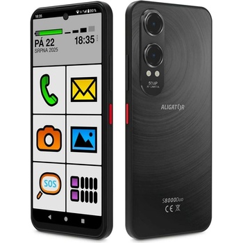 ALIGATOR S8000 Senior 4GB/128GB černá