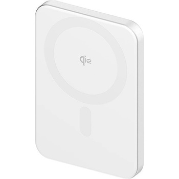 AlzaPower Qi2 Ultra Slim 5000mAh bílá