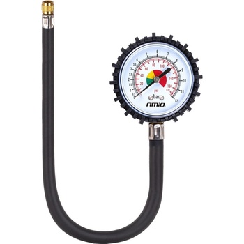 Amio Analogový pneuměřič s 30 cm hadicí a rozsahem 12 BAR