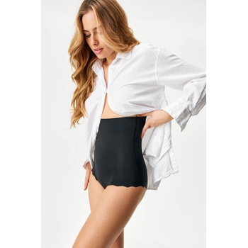 Astratex Stahovací kalhotky Laser cut Exclusive s vysokým pasem černá