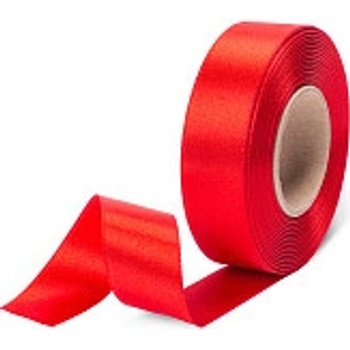 Atlasová stuha červená