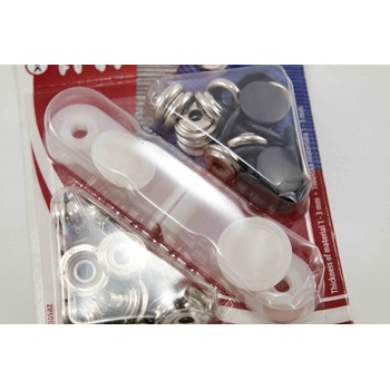 Auto-Moto druky - středně šedá - průměr 1,5 cm - 10 ks