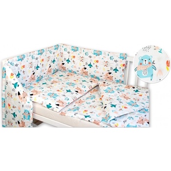 Baby Nellys 3-dílná sada Mantinel s povlečením Forest girl 135 x 100 cm