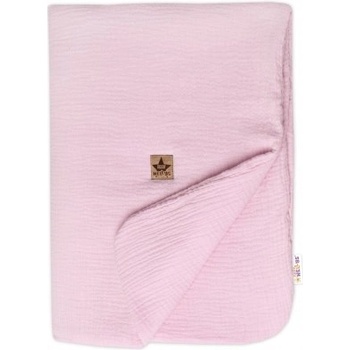 Baby Nellys Mušelínová dečka s výplní růžová