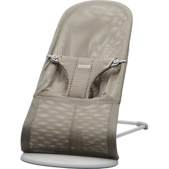 BabyBjörn Bouncer Bliss šedá béžová Mesh