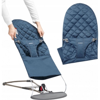 Babybjörn Lehátko BLISS Midnight blue Woven classic